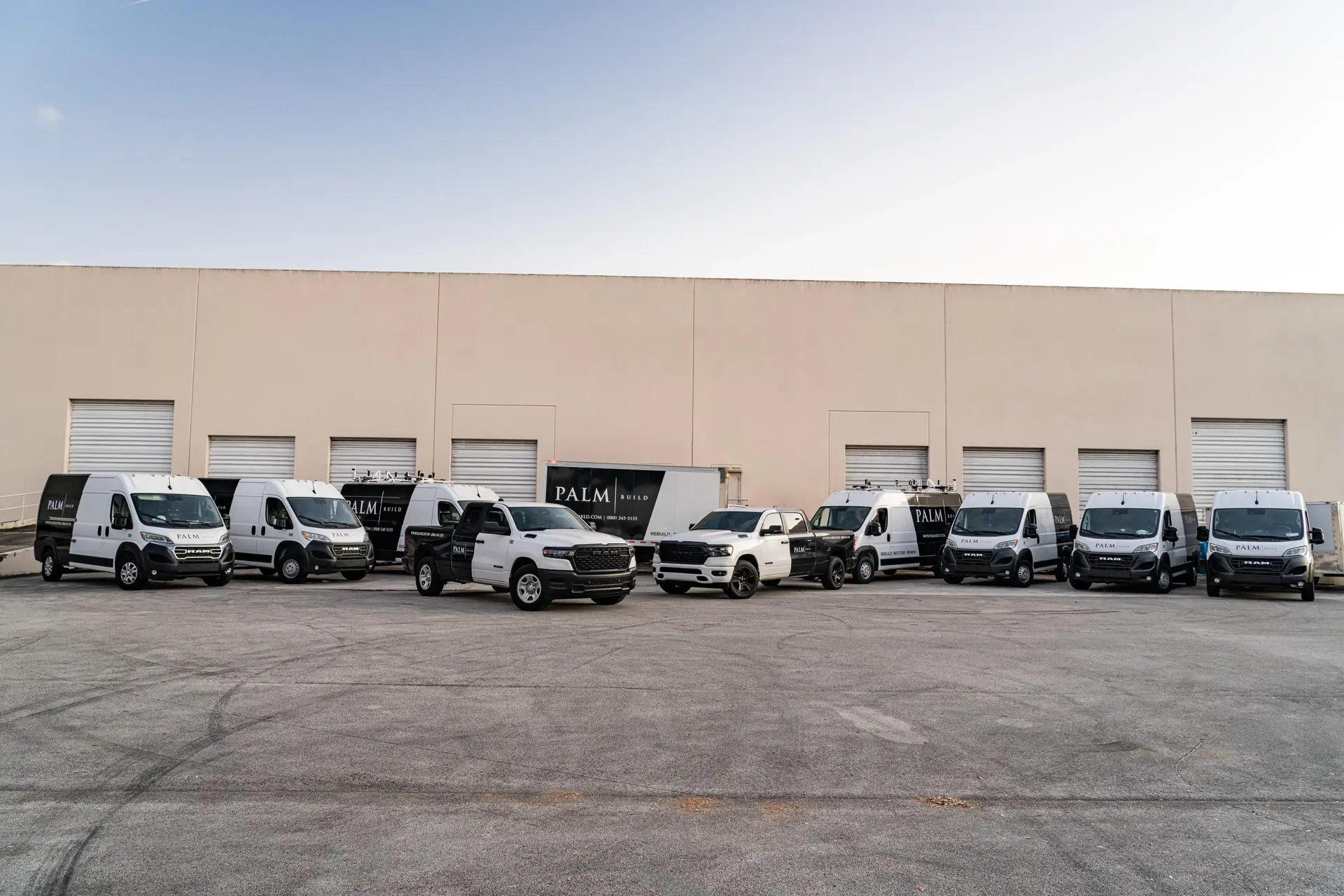 Commercial restoration crew responding to large loss water damage at Florida business property