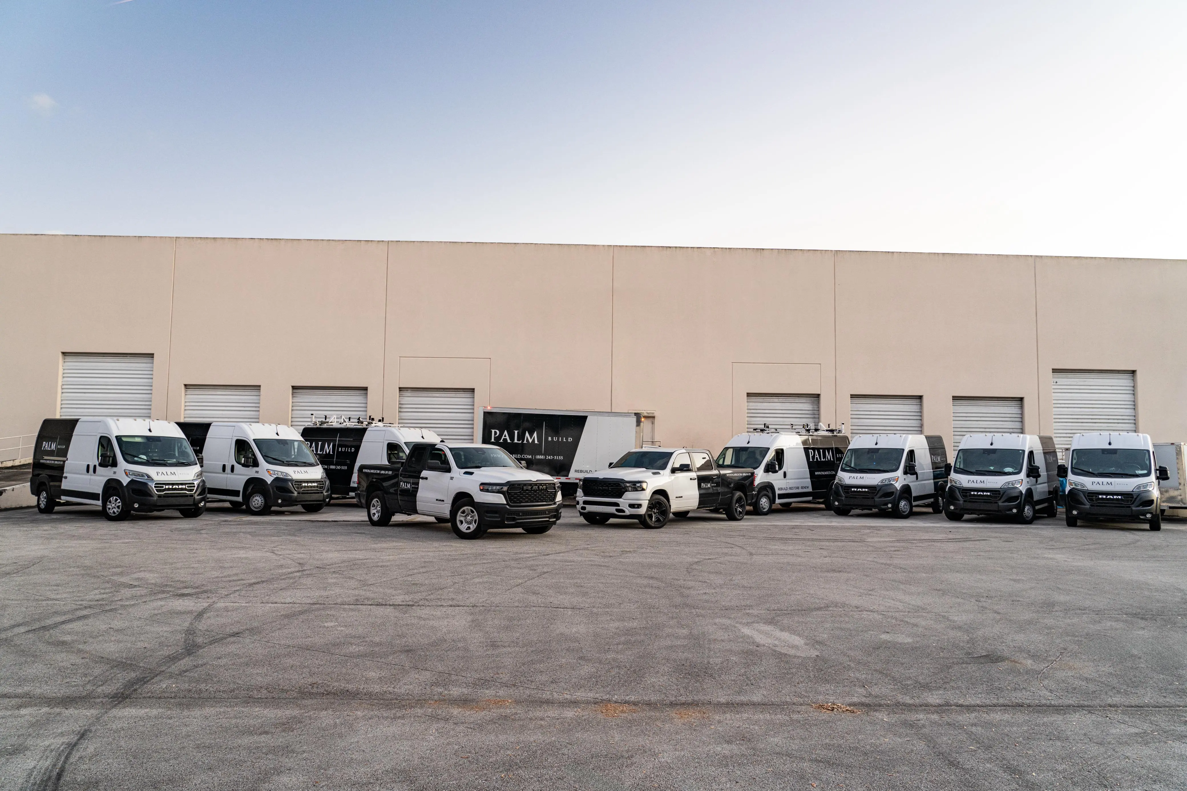 Commercial restoration crew responding to large loss water damage at Florida business property