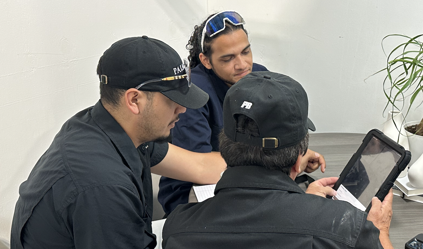 IICRC-certified fire and smoke damage restoration specialists at work site