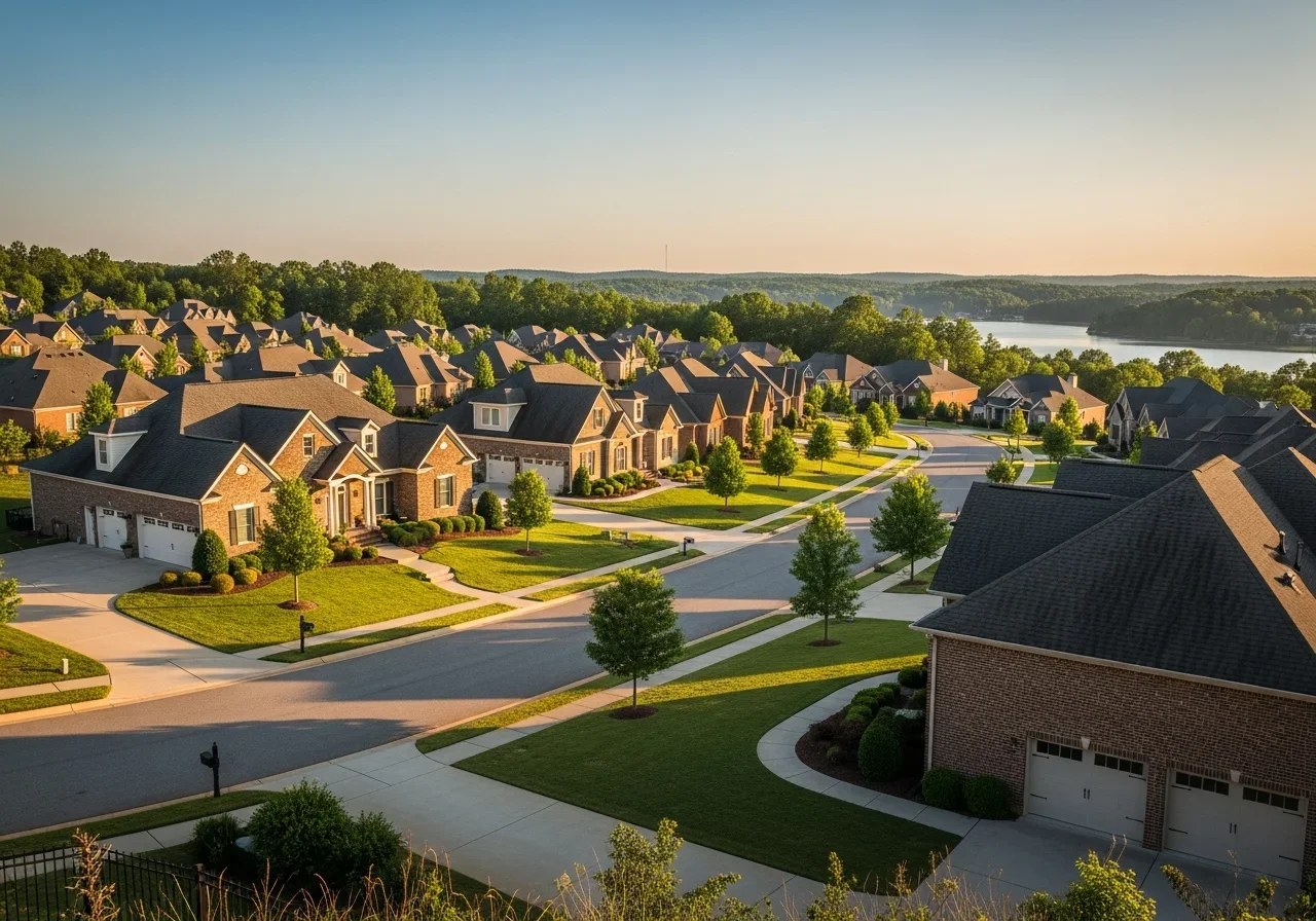 India Hook Laurel Creek Rock Hill SC Lake Wylie proximity neighborhood with mixed 1990s-2010s homes and premium finishes