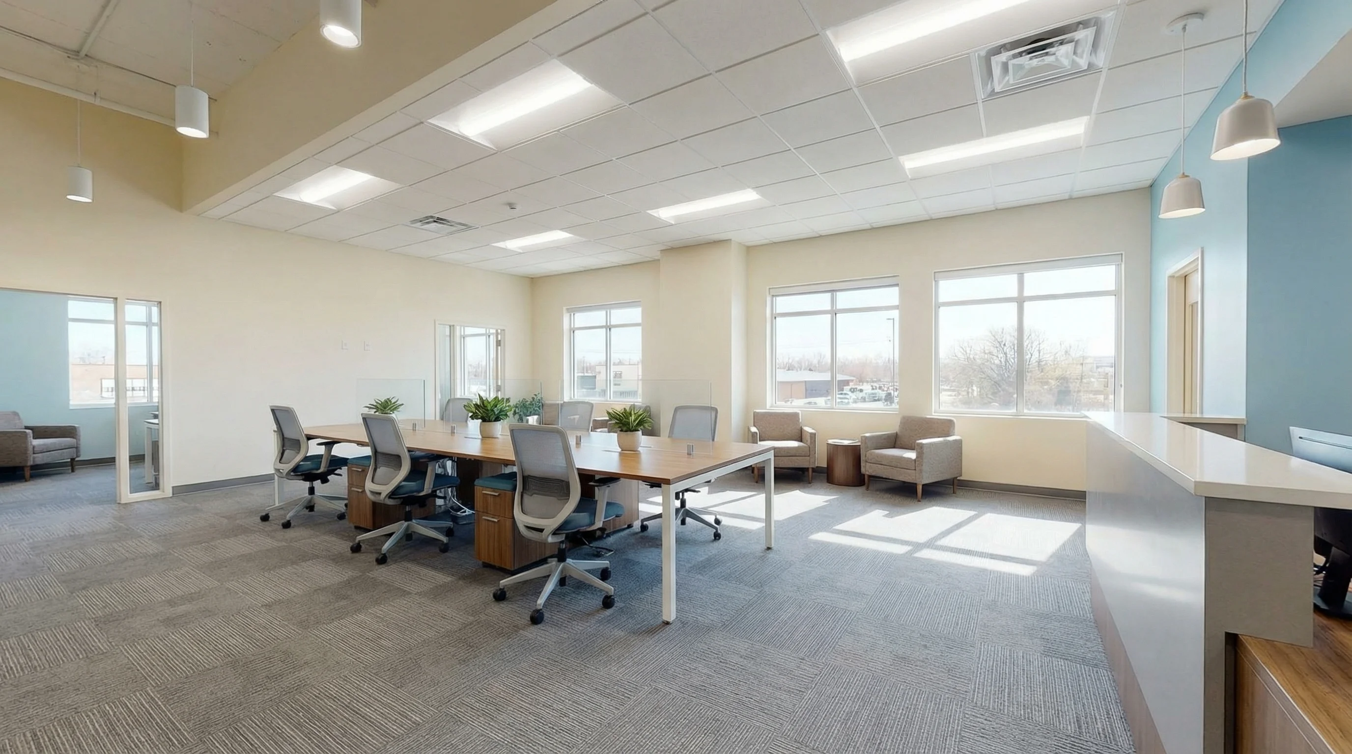 Restored clinical space ready for patient care