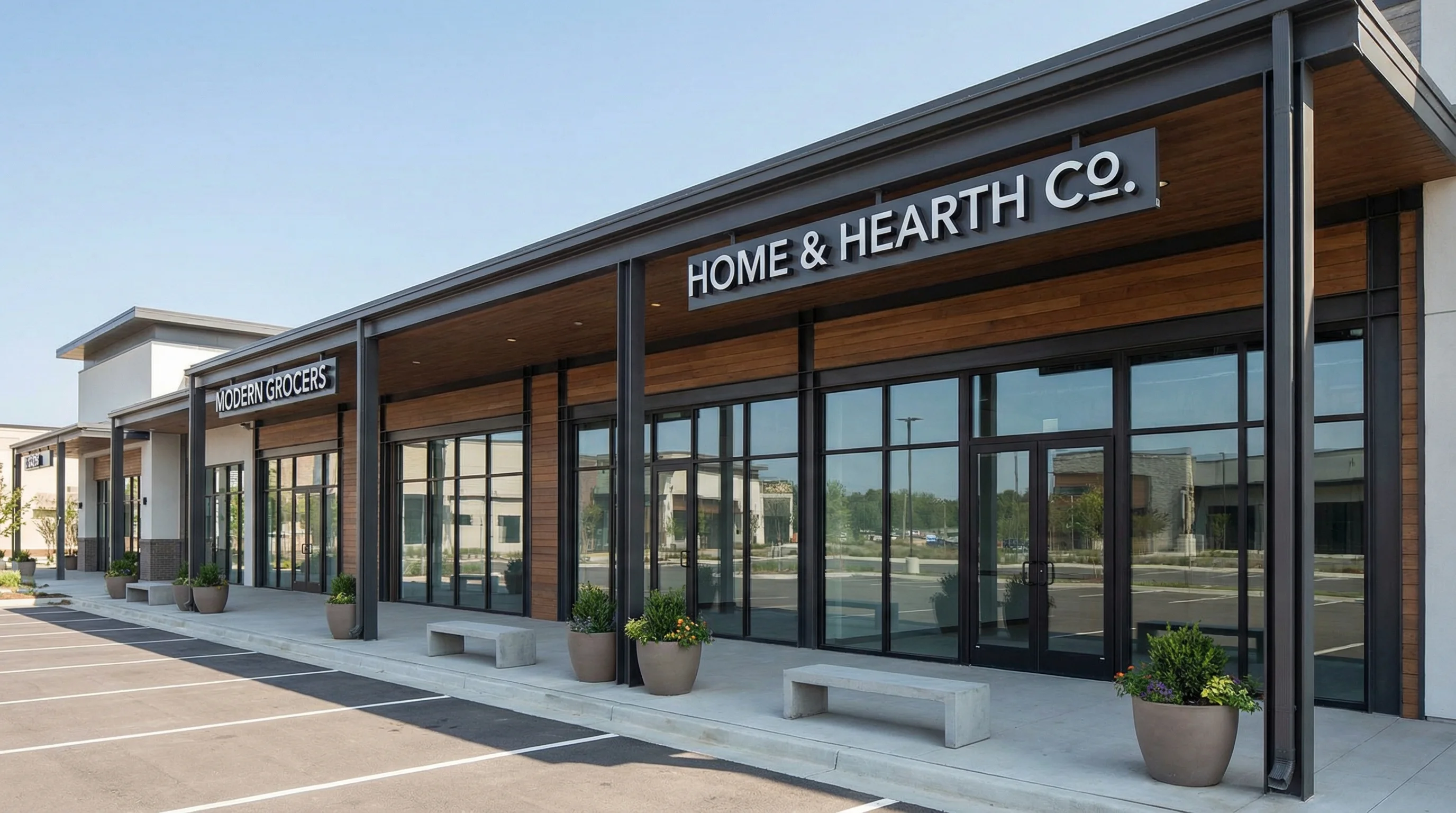 Commercial retail storefront property requiring fast restoration turnaround