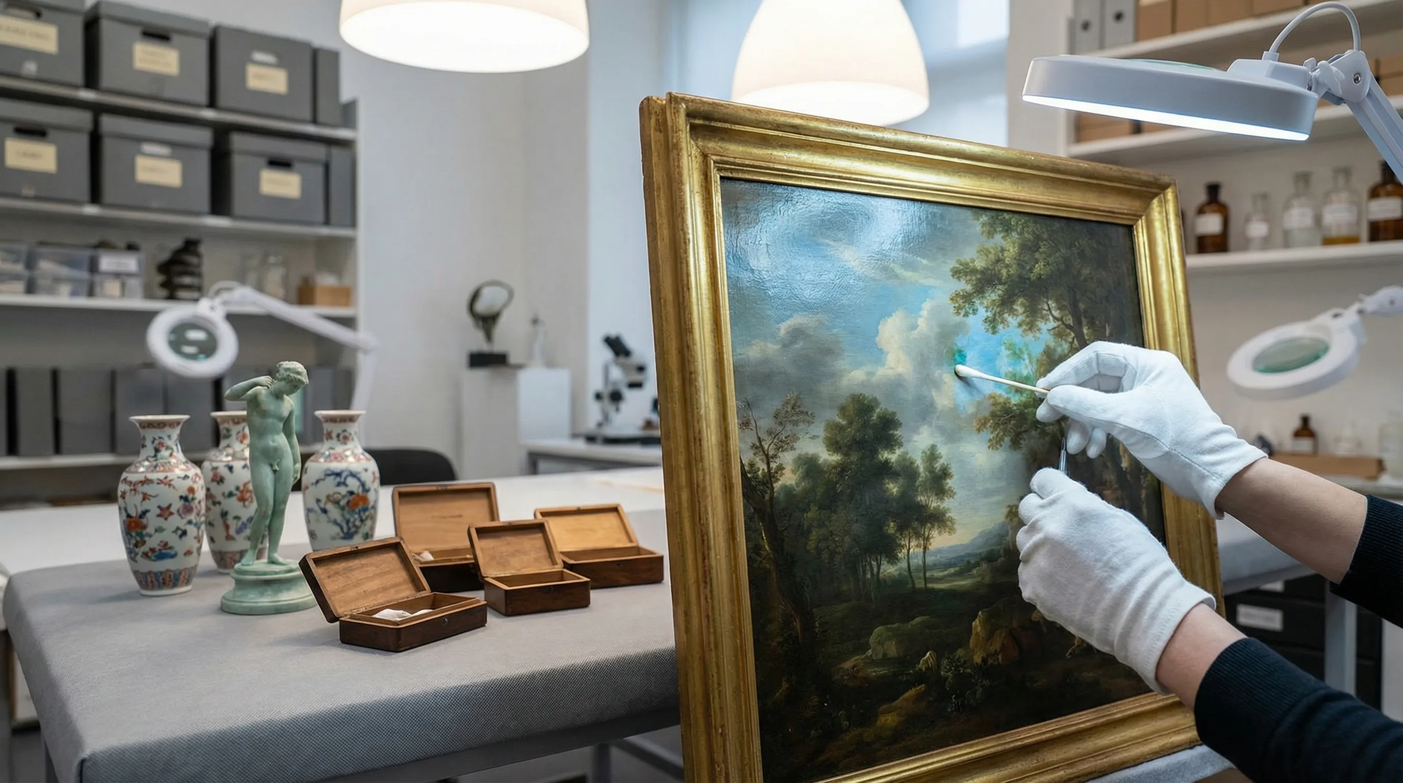 Professional art conservation and collectibles restoration