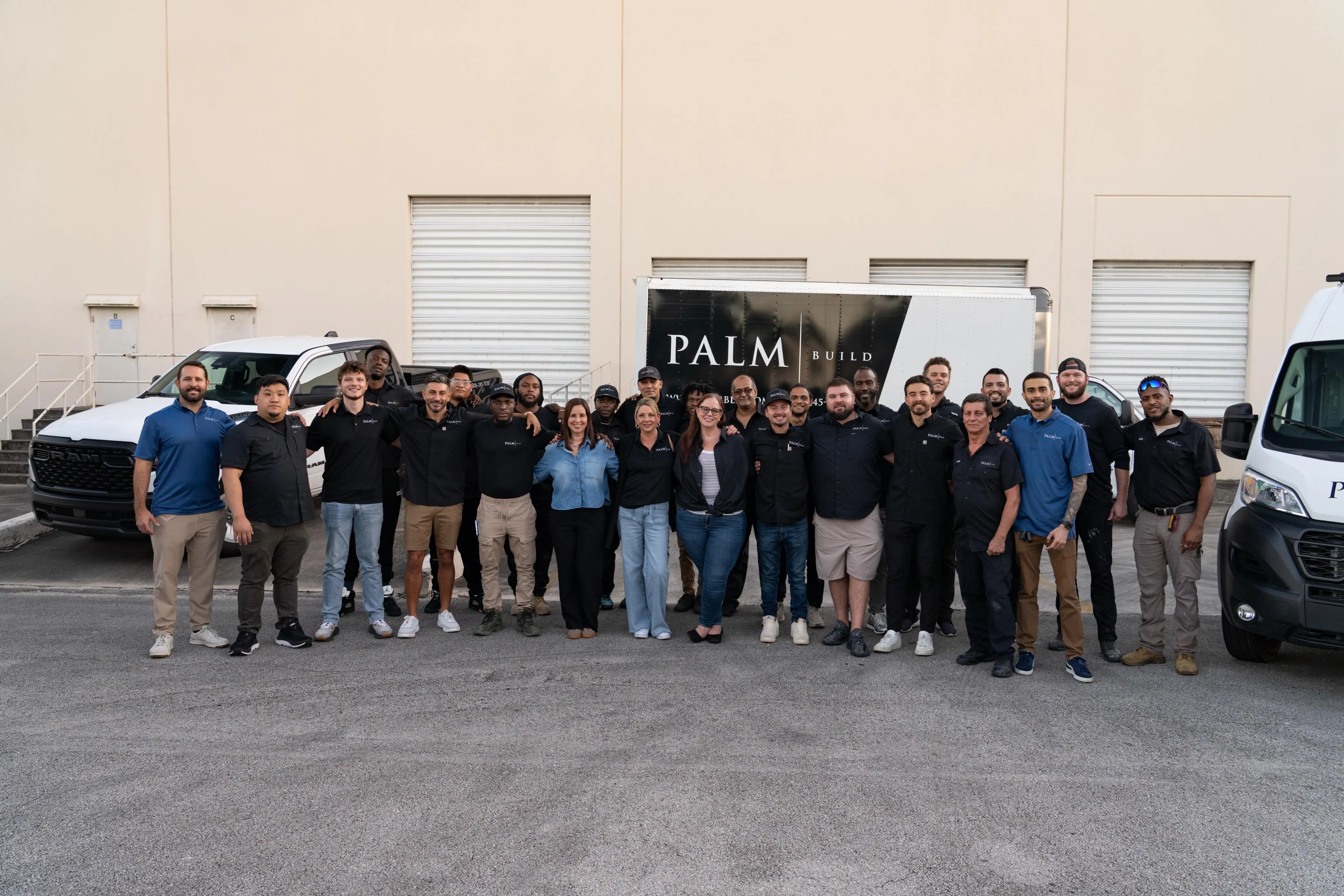 Florida fleet staged at night