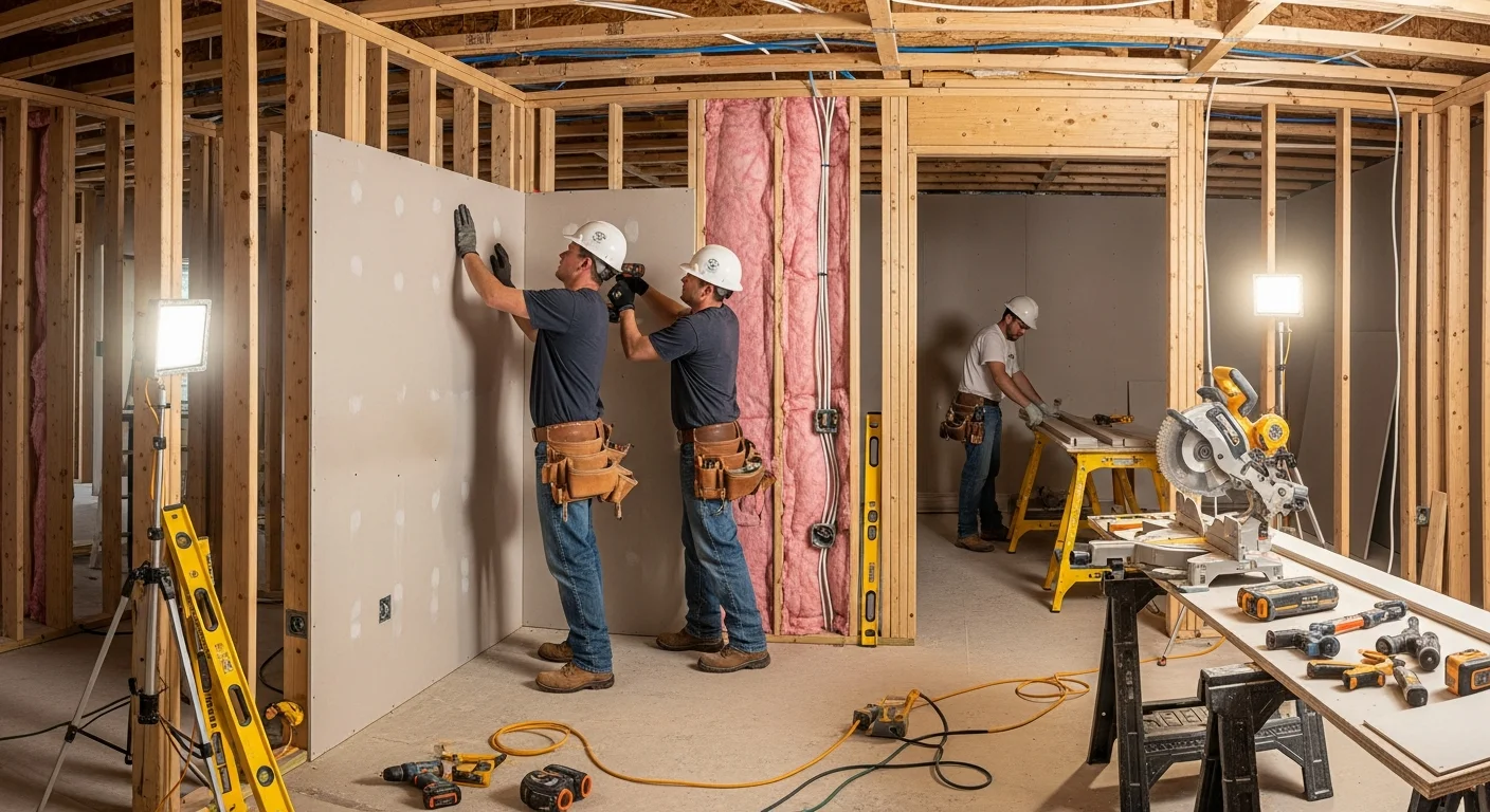 Palm Build reconstruction work at a fire-damaged Belmont, NC property