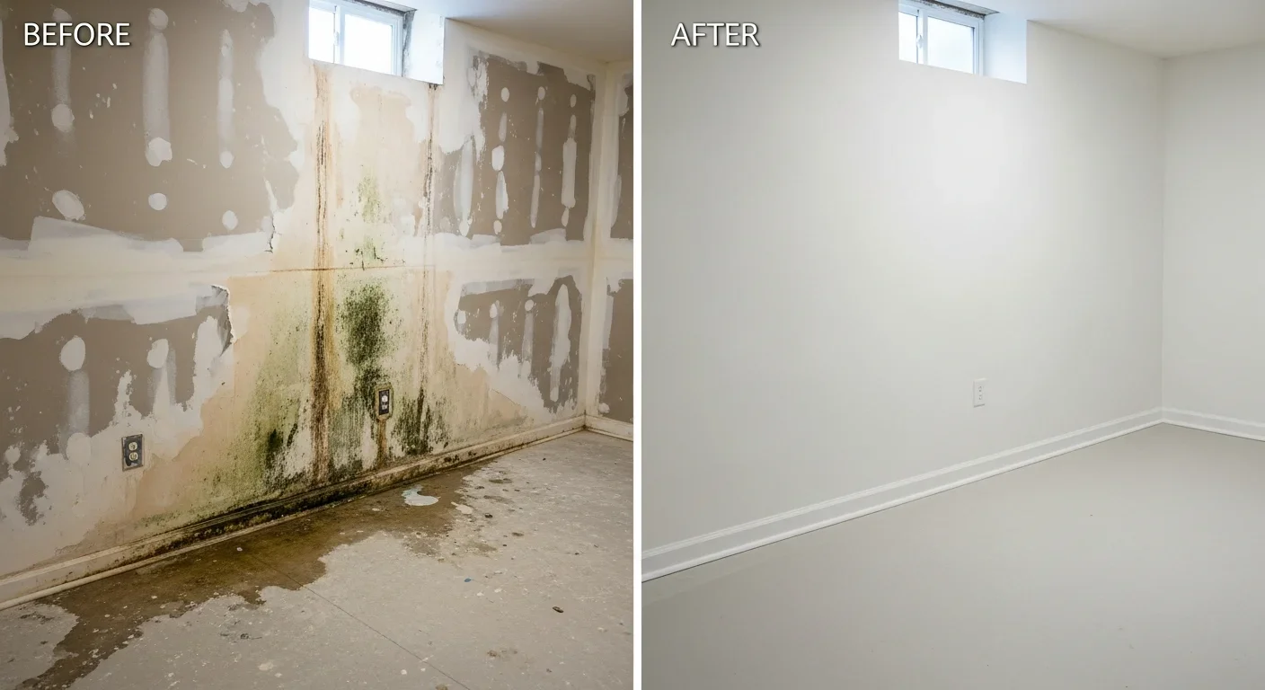 Water damage restoration project in Langford Crossing area — Blythewood SC