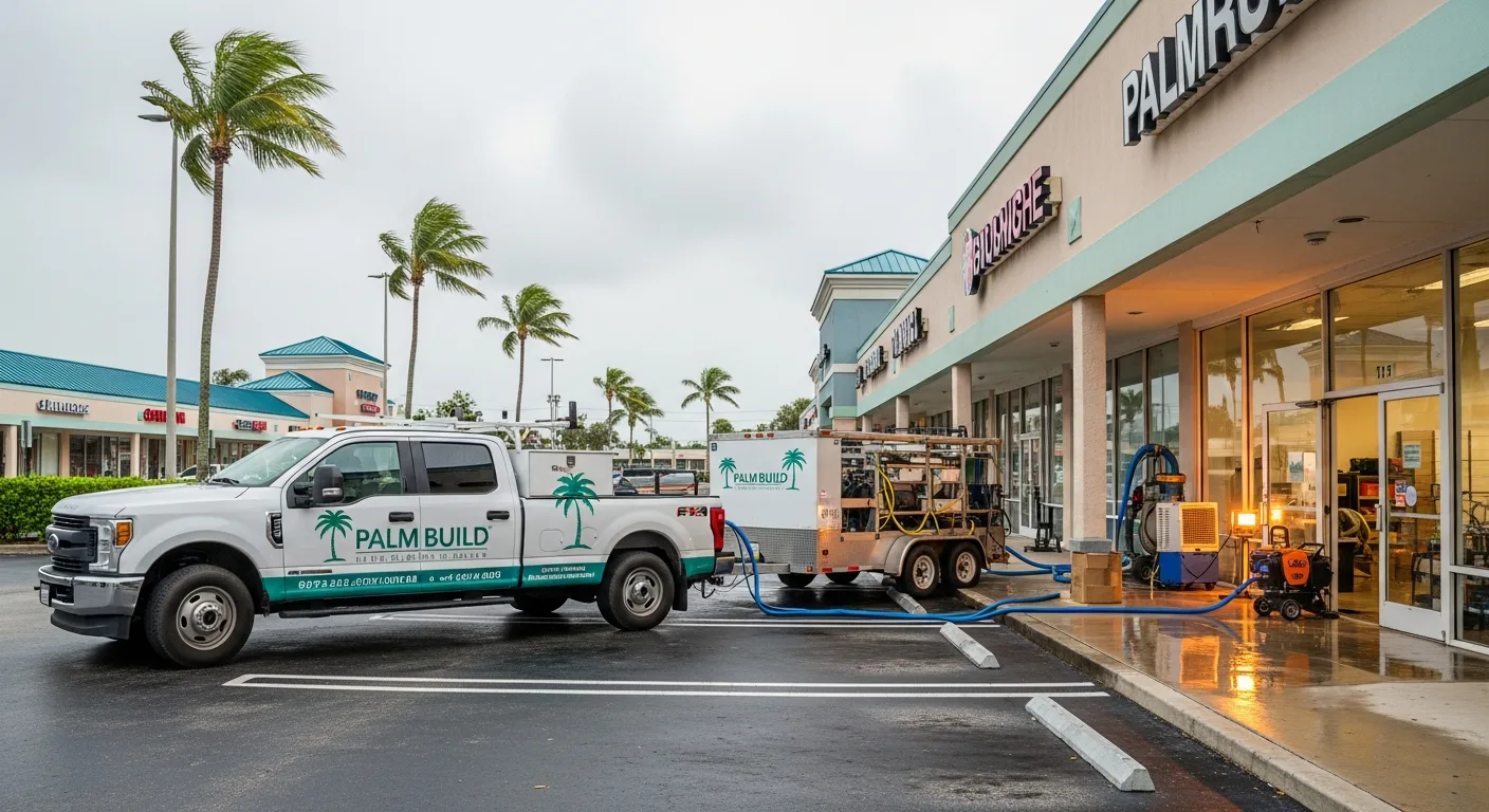 Commercial property in Boynton Beach FL requiring professional restoration services along Congress Avenue corridor