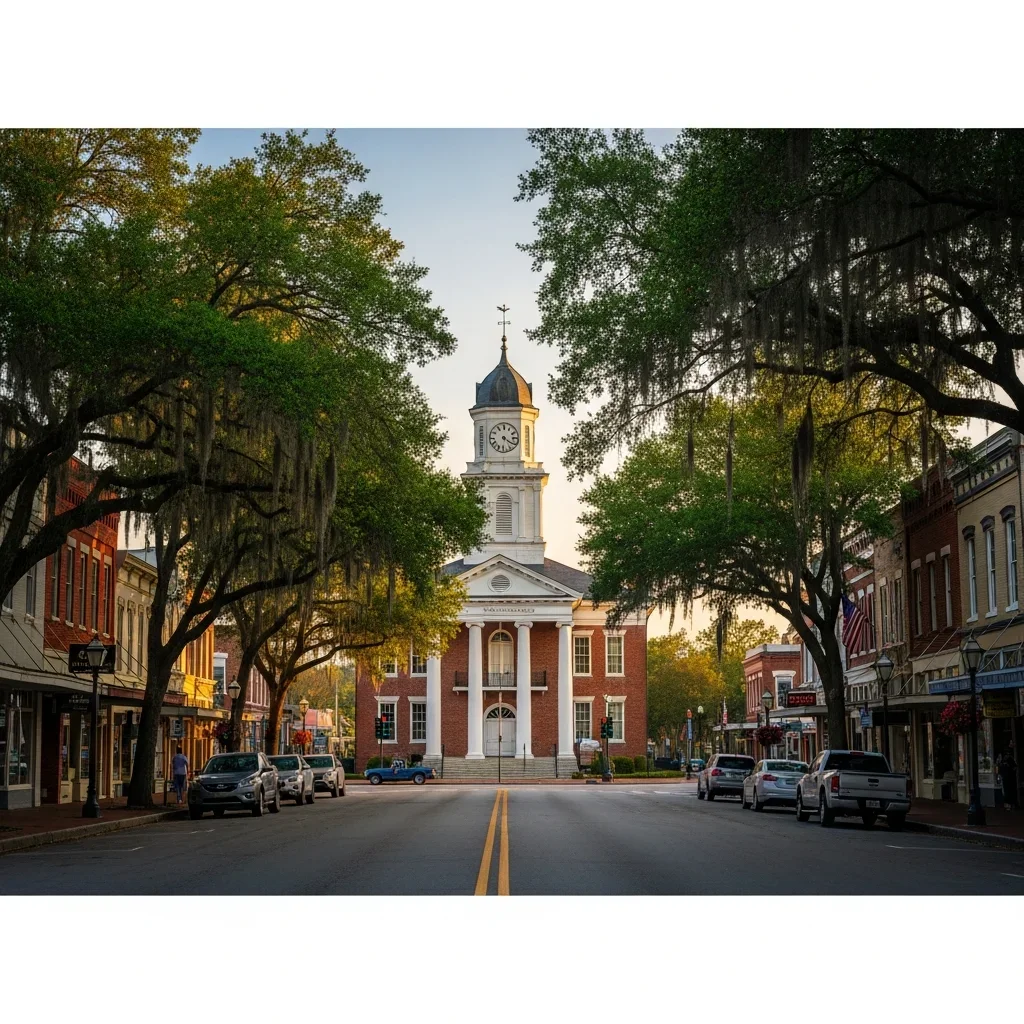 Chester County Courthouse area in downtown Chester, SC — older brick buildings in the historic district that require material-aware water damage protocols