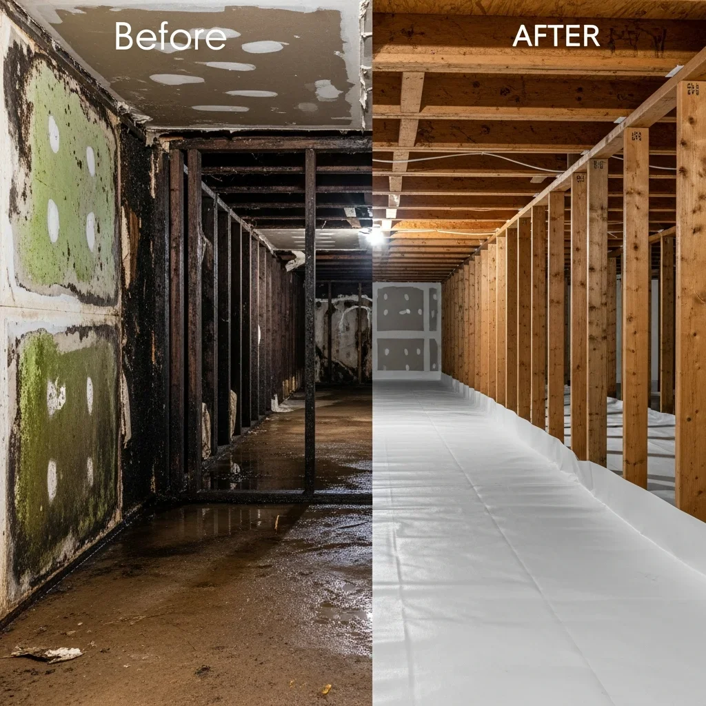 Chester, SC room after professional IICRC S520-compliant mold remediation showing restored walls and clean finish