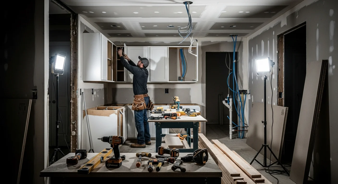 Beautifully reconstructed kitchen in Clover SC after fire damage restoration
