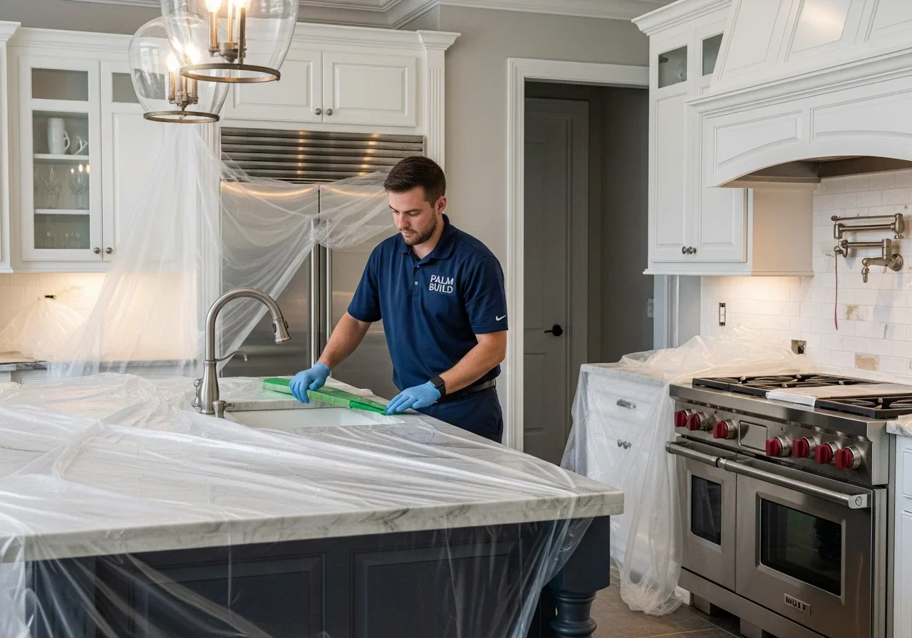 White-glove contents protection during water damage restoration in a premium Davidson NC home with items inventoried and wrapped