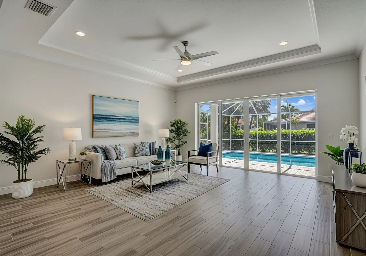 Completed interior reconstruction with premium finishes in a Fort Lauderdale FL home