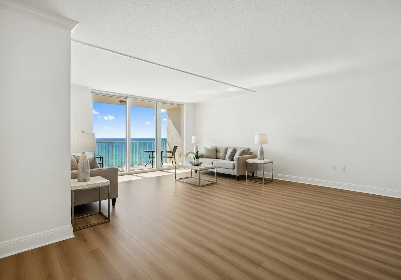 Before and after bathroom restoration and reconstruction at a Hallandale Beach FL condo property
