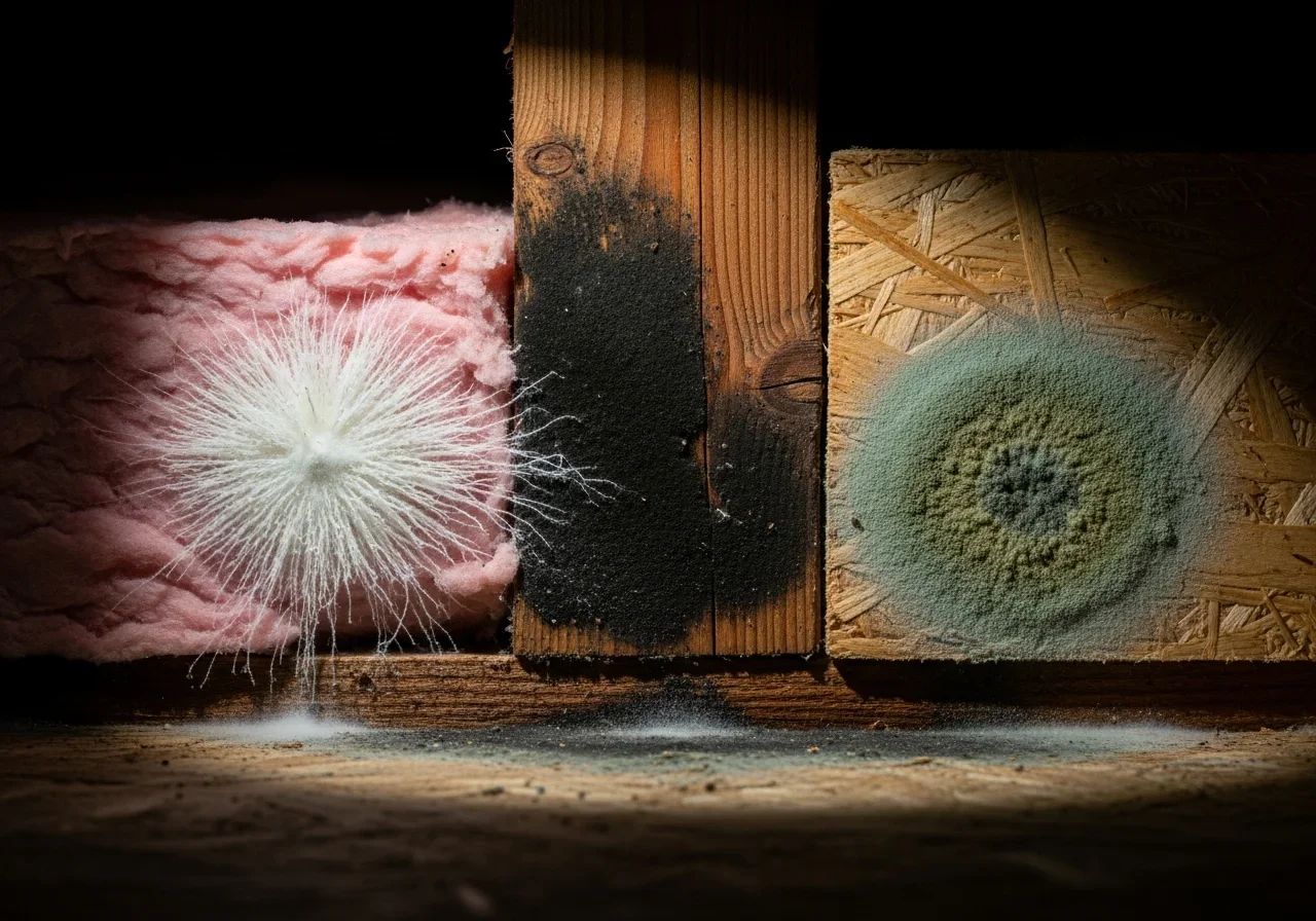 Laboratory identification of mold species found in Harrisburg NC homes including Stachybotrys Aspergillus and Cladosporium