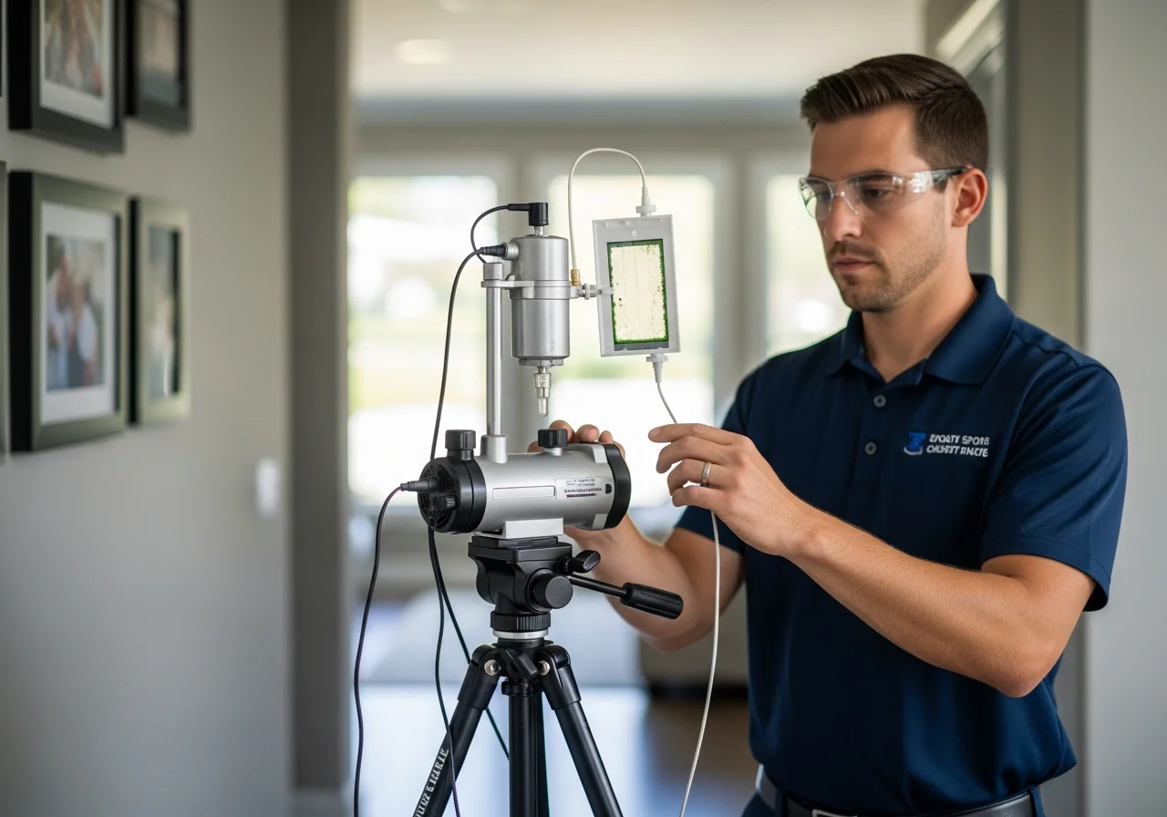 Air quality testing after crawl space remediation in Indian Trail NC