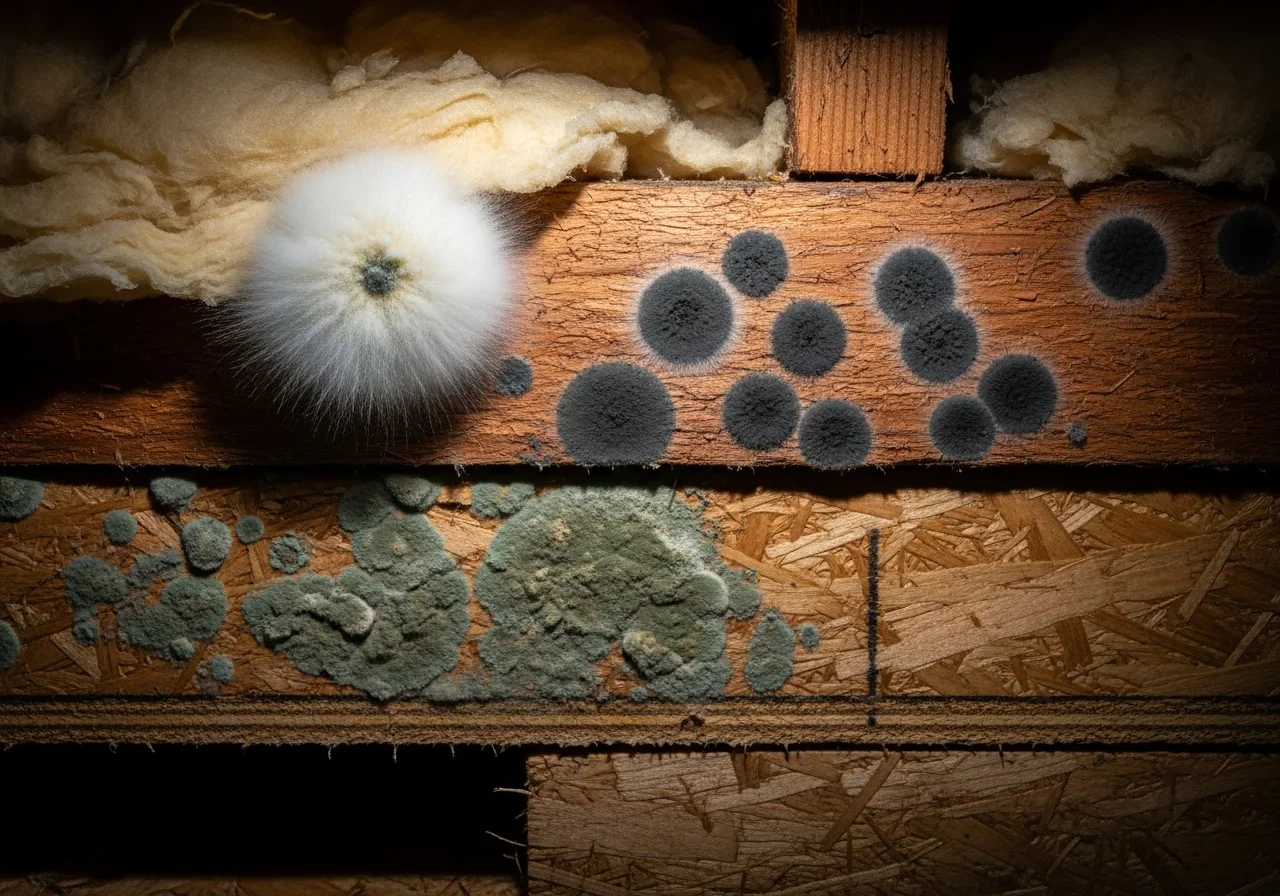 Different mold species identified during inspection in a Kannapolis NC home