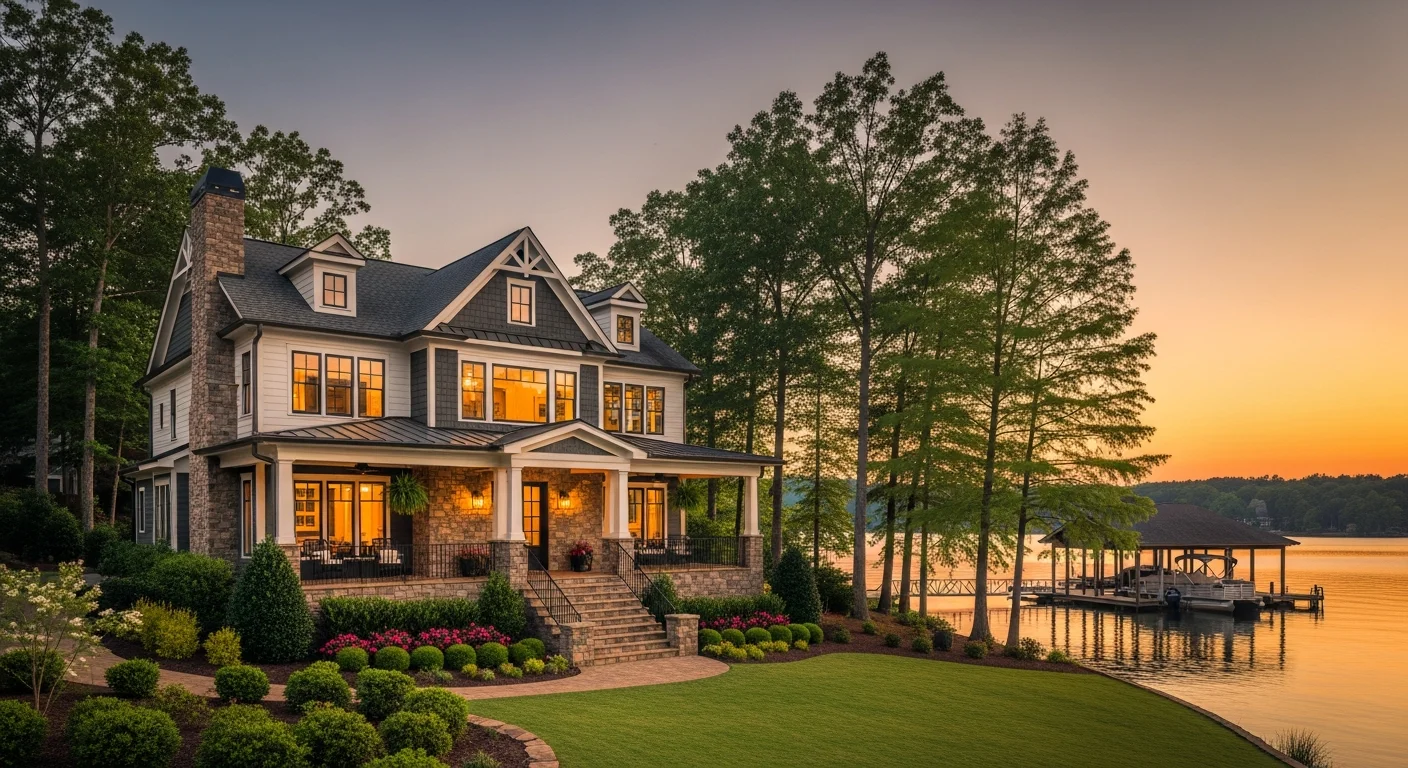 Premium Lake Norman home in Mooresville NC representing the high-end properties Palm Build restores