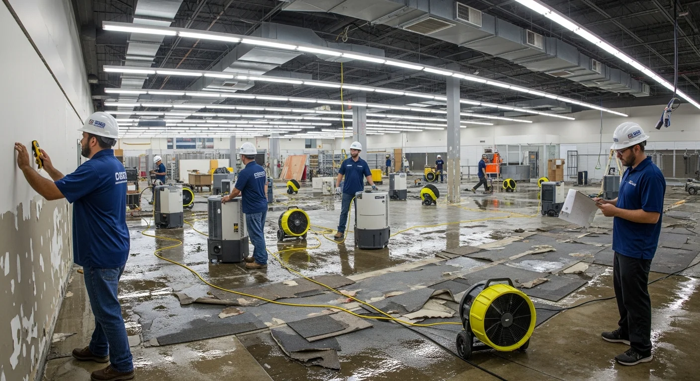 Commercial property in Pompano Beach FL requiring professional restoration services after water damage along Federal Highway corridor