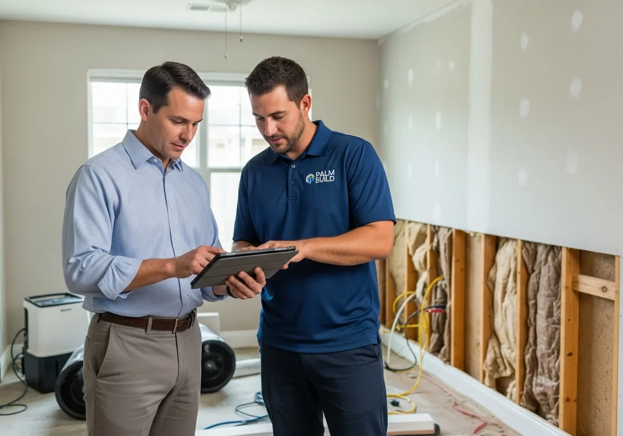Professional insurance documentation and moisture mapping for a water damage claim in Port St. Lucie Florida