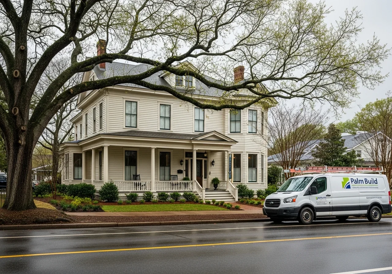 Historic wood-frame home in the Hampton Heights neighborhood of Spartanburg SC where aging construction creates elevated mold risk