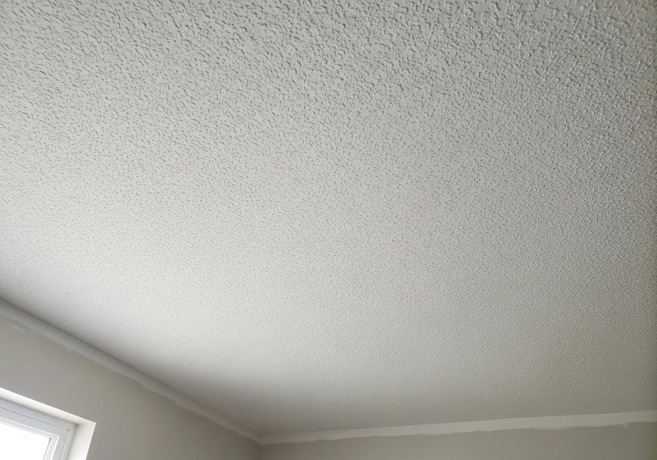 Restored ceiling drywall in Valdese NC home after Palm Build water damage repair and structural drying