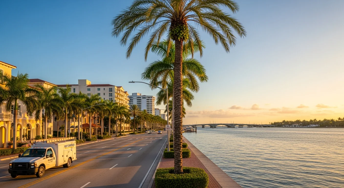 Flagler Drive waterfront properties in West Palm Beach FL vulnerable to Intracoastal storm surge
