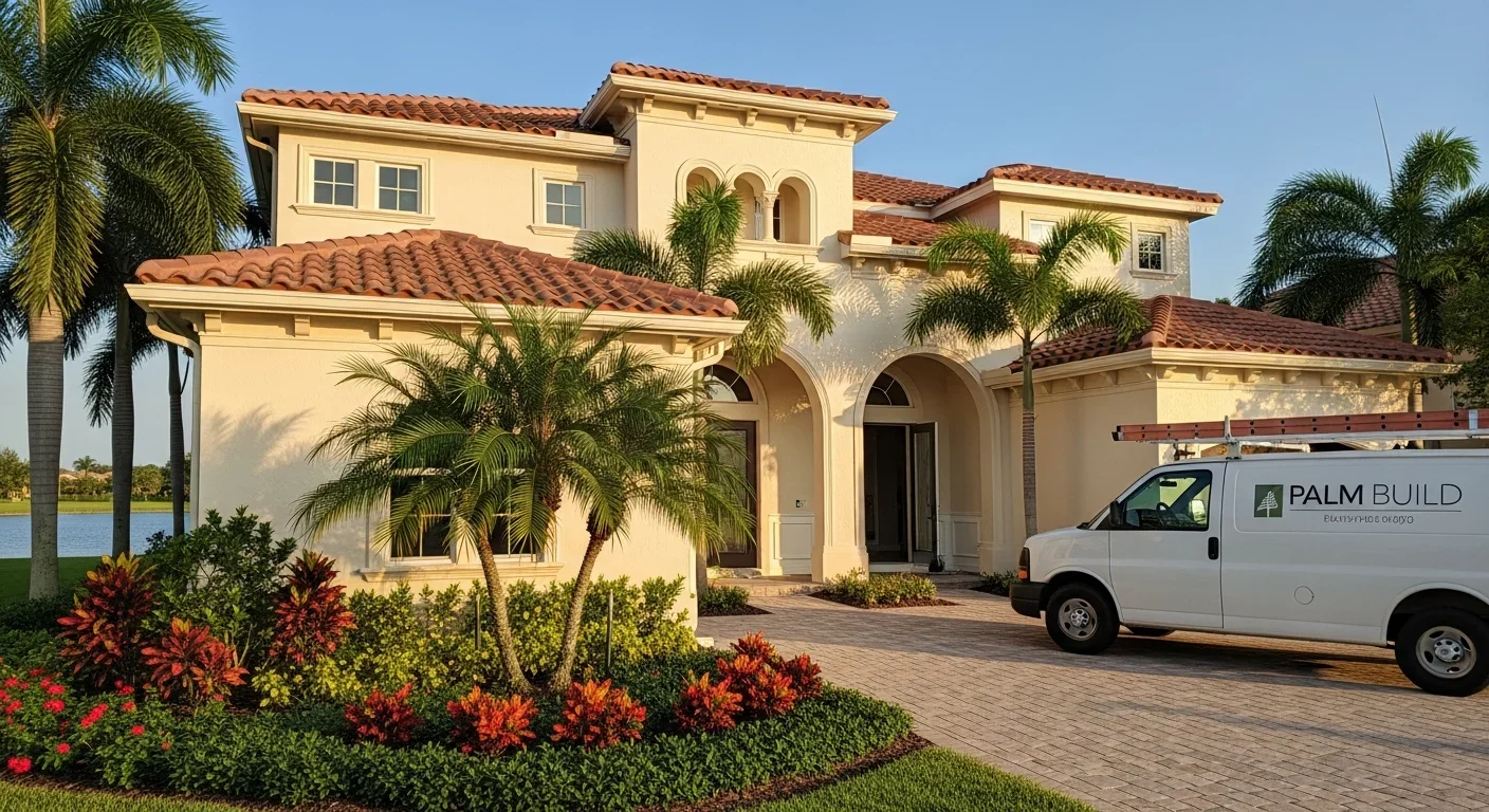Completed restoration and reconstruction at a Weston FL property showing finished interior space