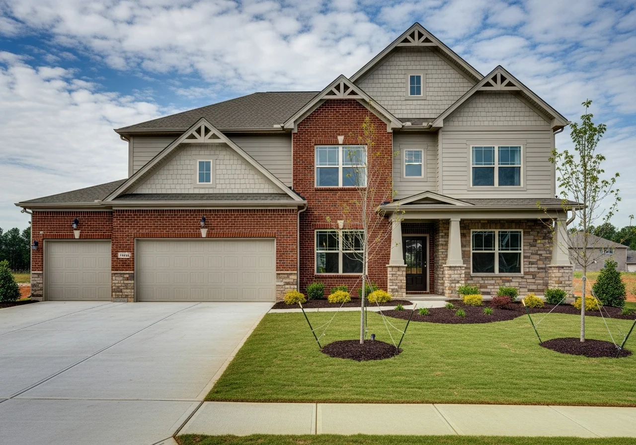 New construction home in a York SC subdivision representing modern building materials and finishes in neighborhoods like Monterey Park