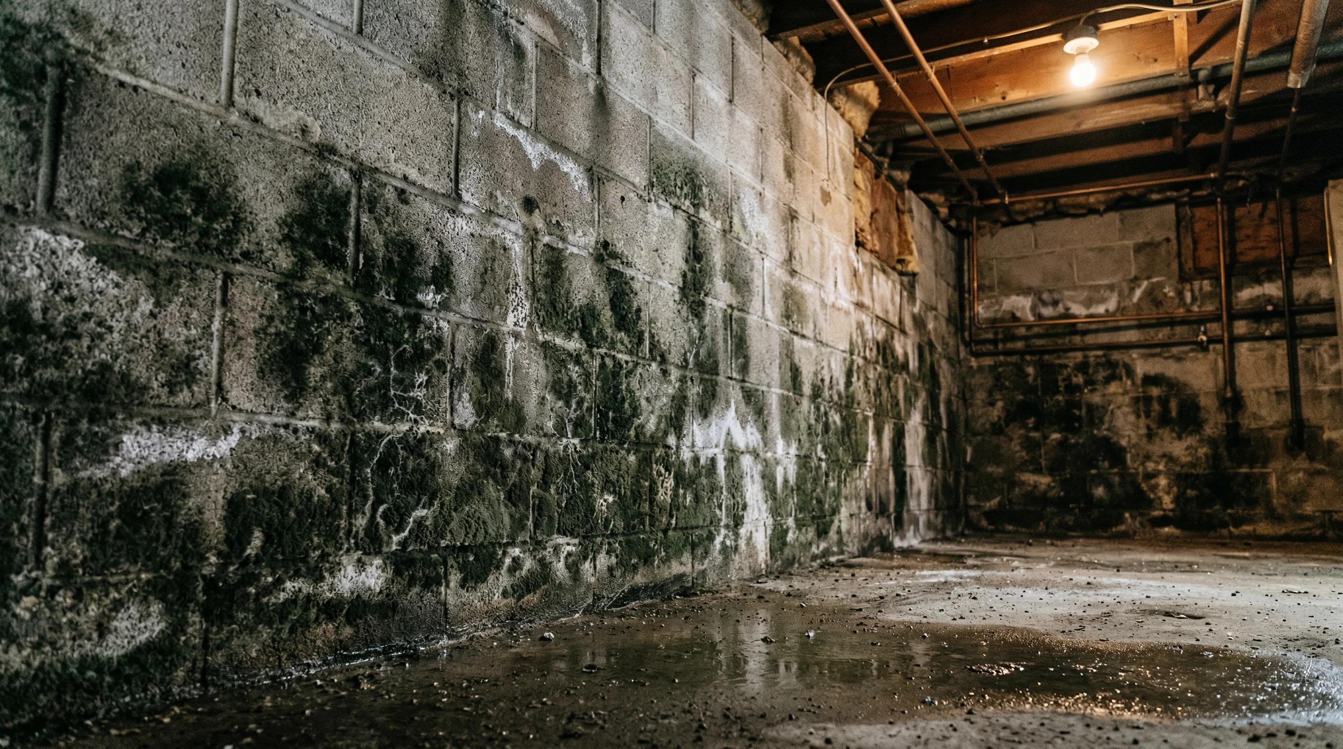 Mold growth after indoor water damage event