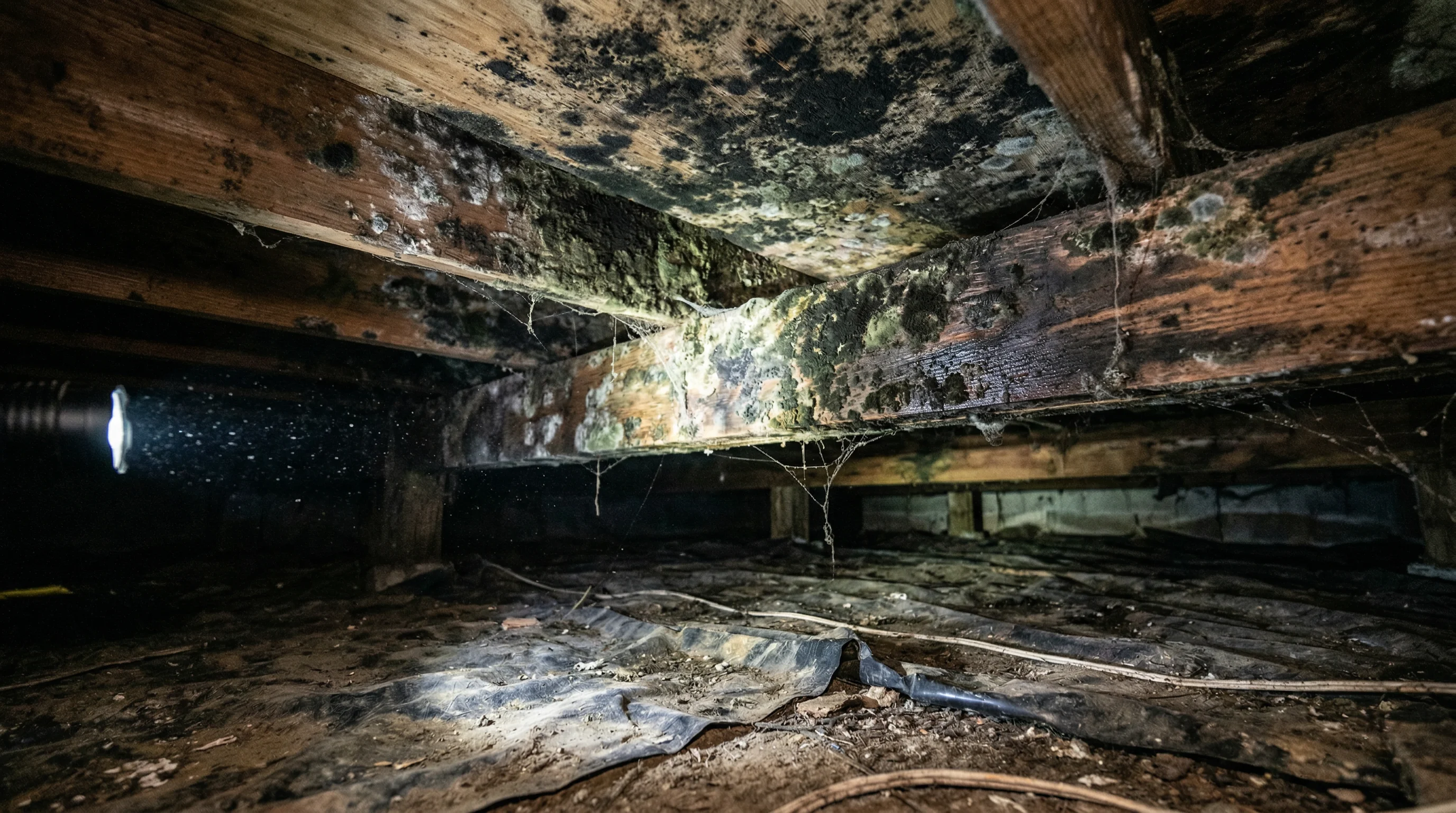 North Carolina crawl space mold moisture issue