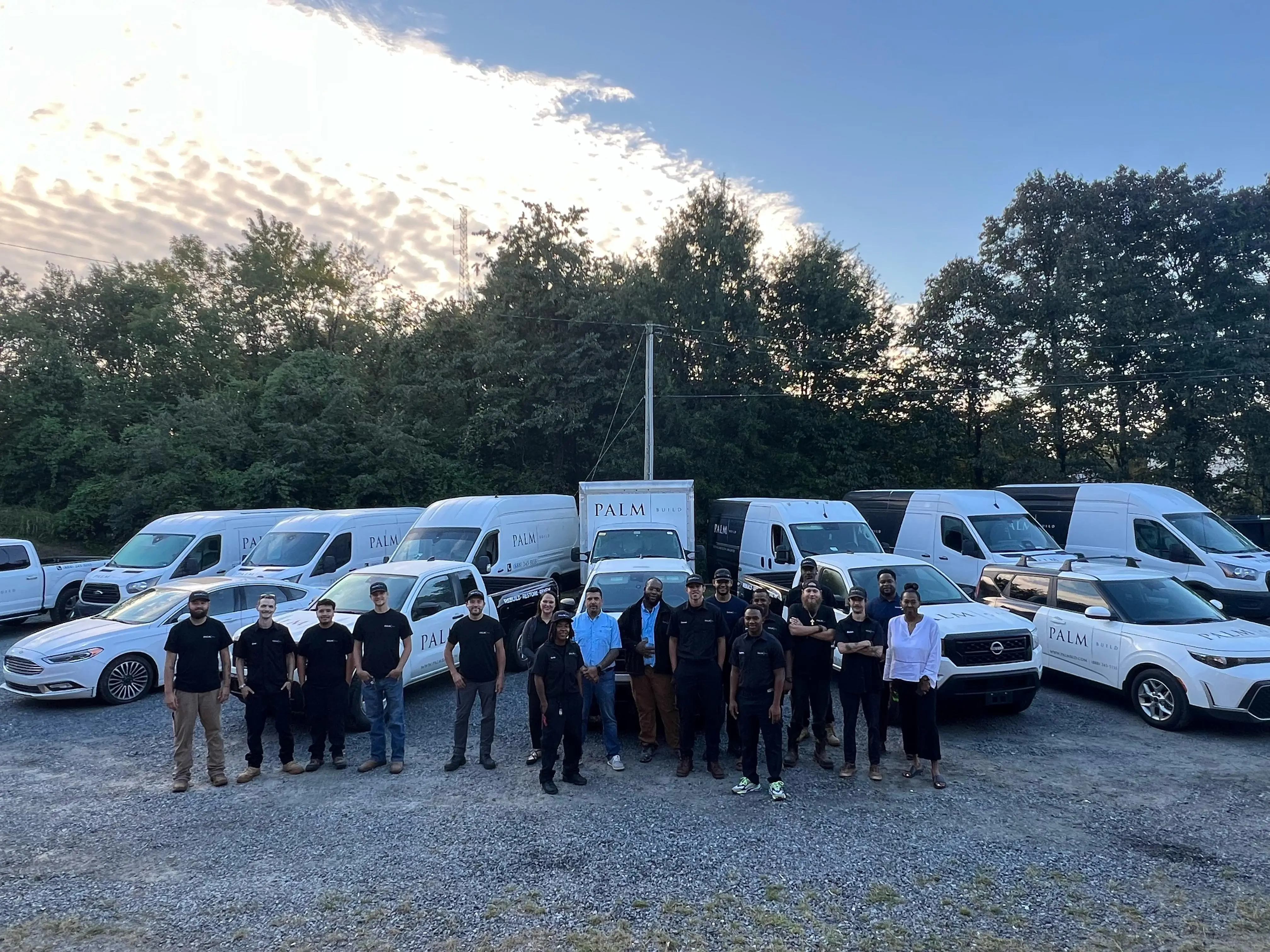 Palm Build truck parked in North Carolina