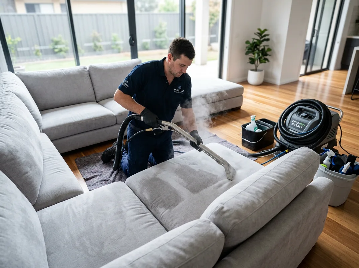 Professional upholstery restoration and deep cleaning