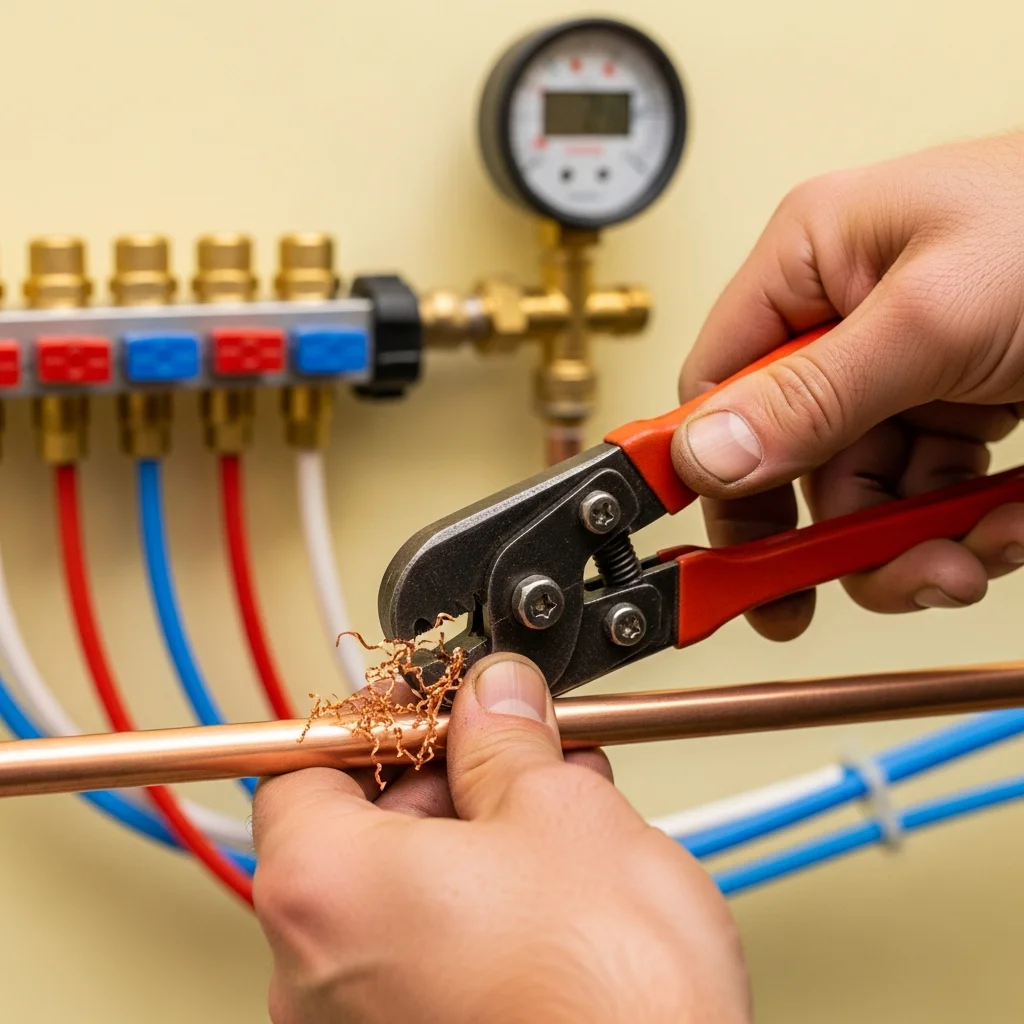 Bergeron Plumbing copper supply line repair detail