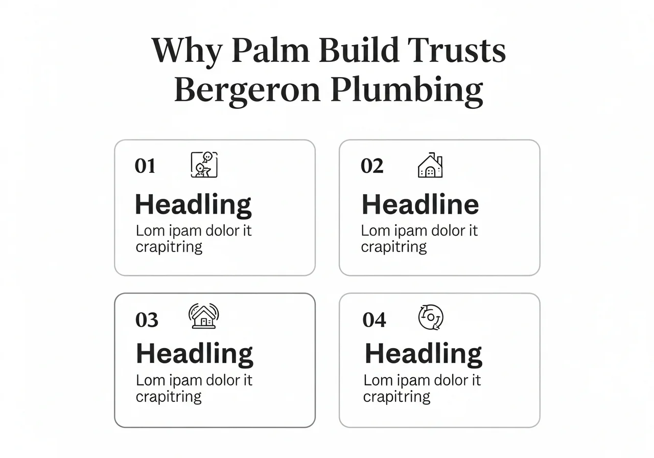 Why Palm Build trusts Bergeron Plumbing — Florida-licensed, BuildZoom top 3%, 4.9 stars, A.O. Smith authorized